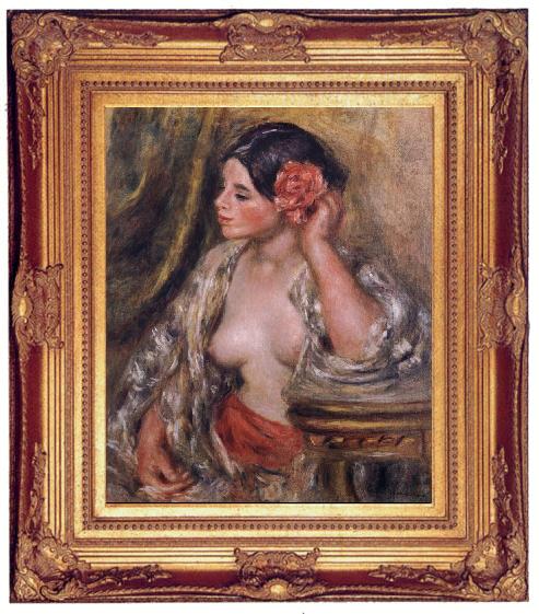 framed  Pierre-Auguste Renoir Gabrielle a Sa Coiffure, Ta006